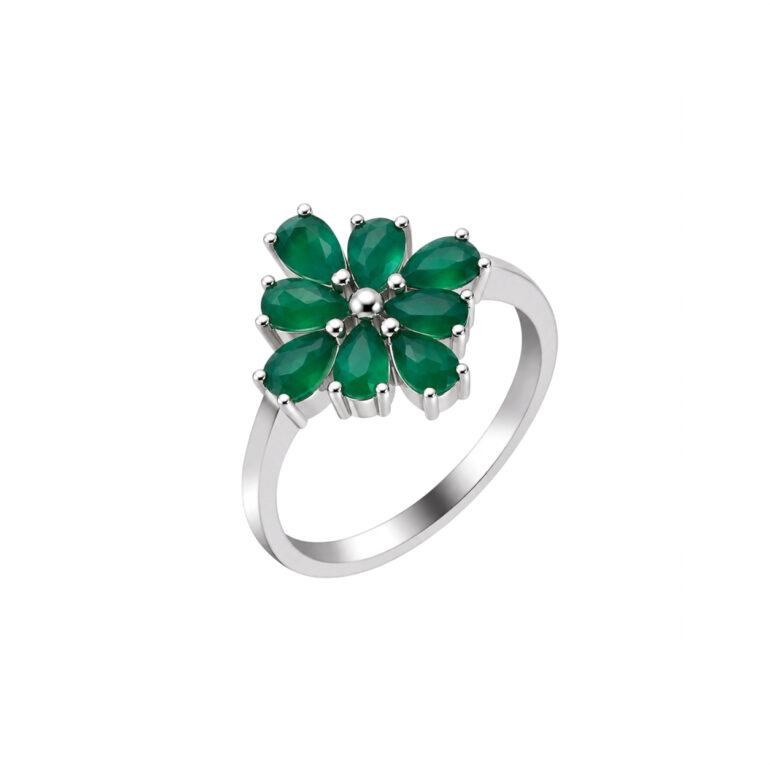 Sterling Silver Ring With Agate