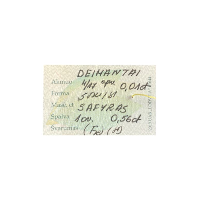 White Gold Ring With Sapphire And Diamonds