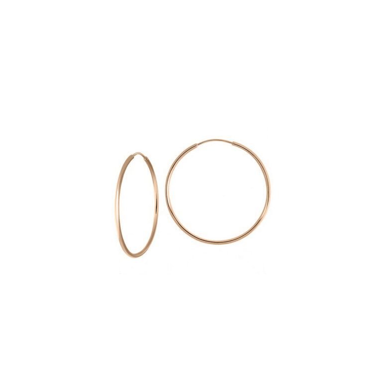 rose gold hoop earrings 30mm