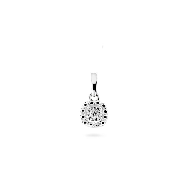 White Gold Pendant With Diamond