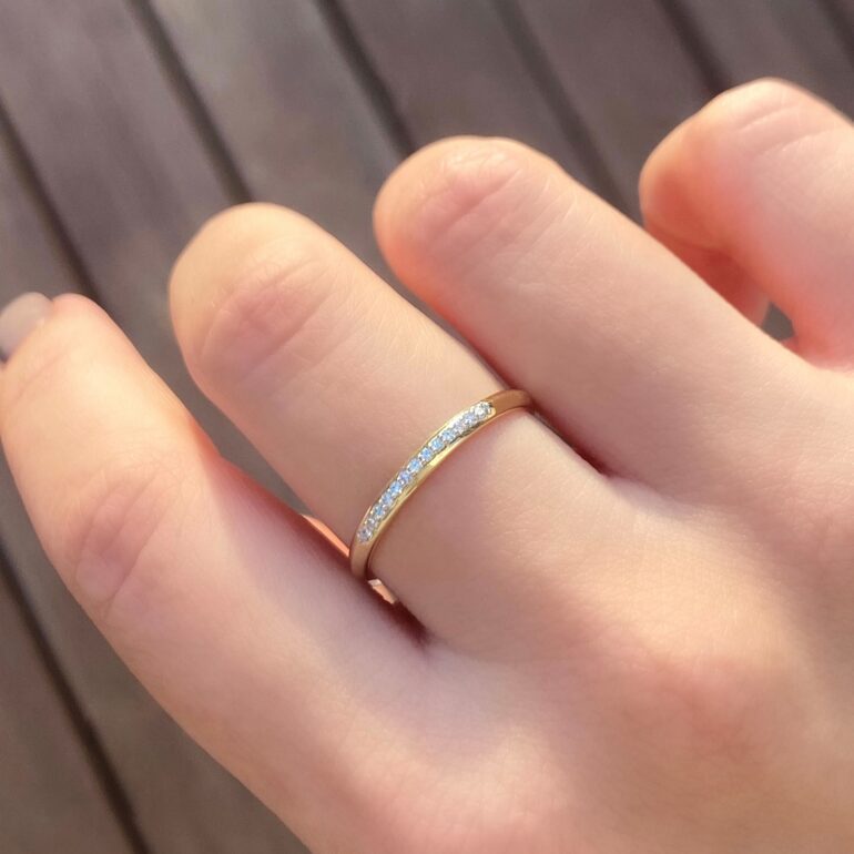 Yellow Gold Ring With Diamonds