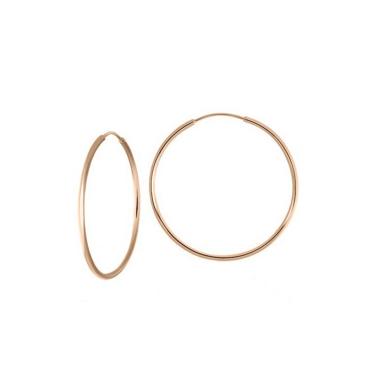 rose gold hoop earrings