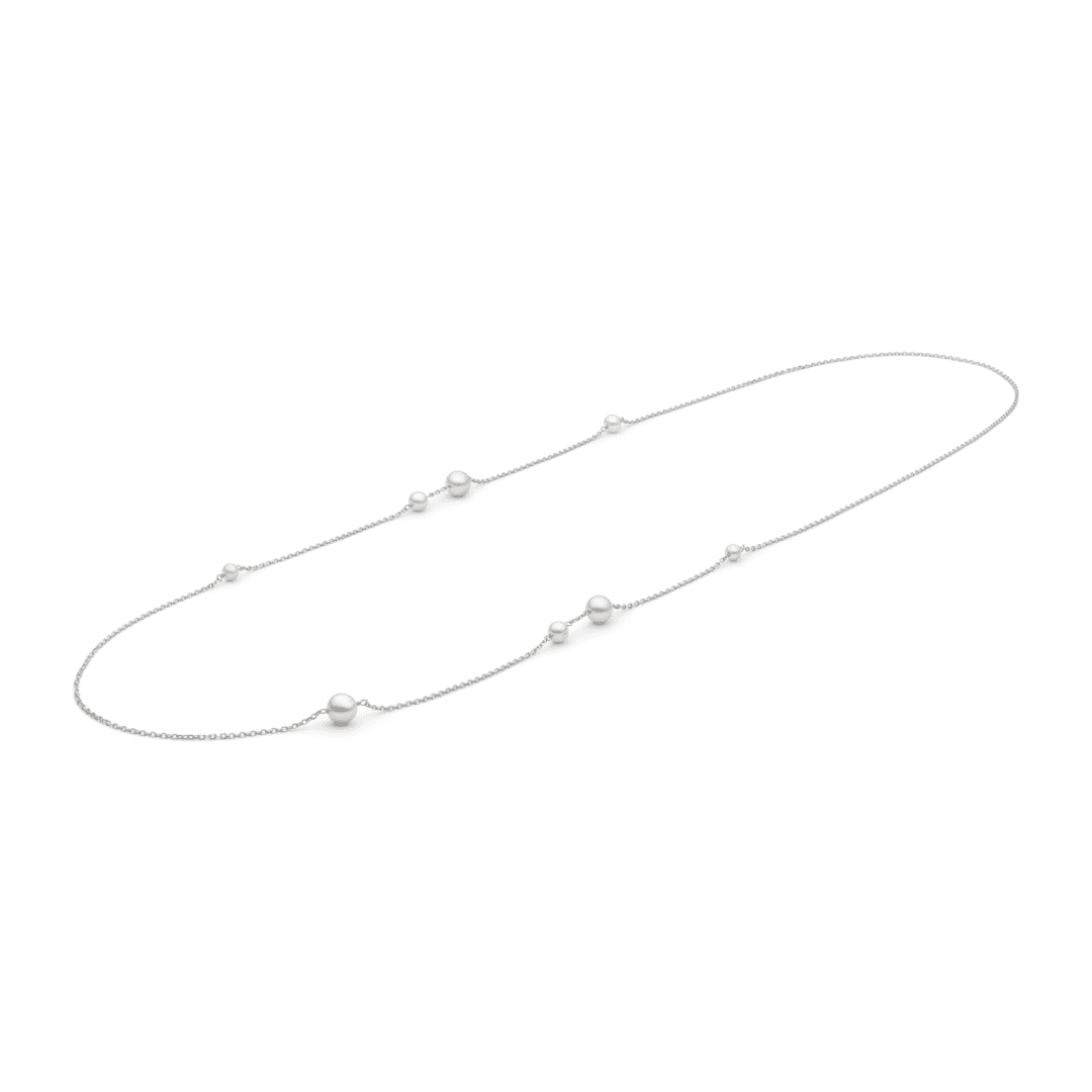 sidabrinis vėrinys su perlais