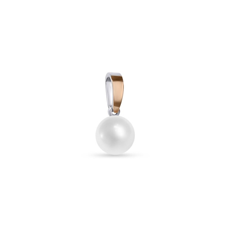 Gold plated sterling silver pendant with pearl