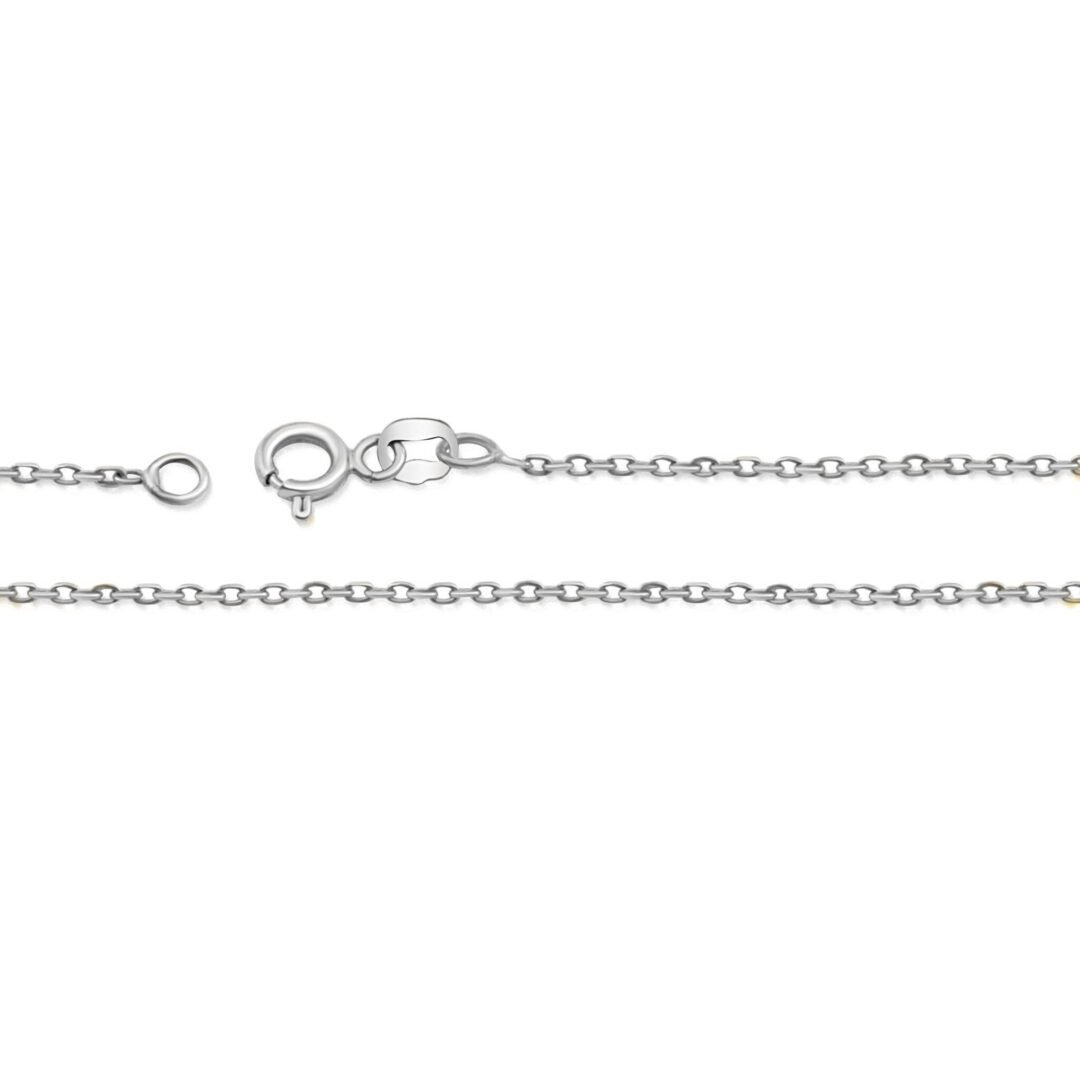 White gold chain "Cable"