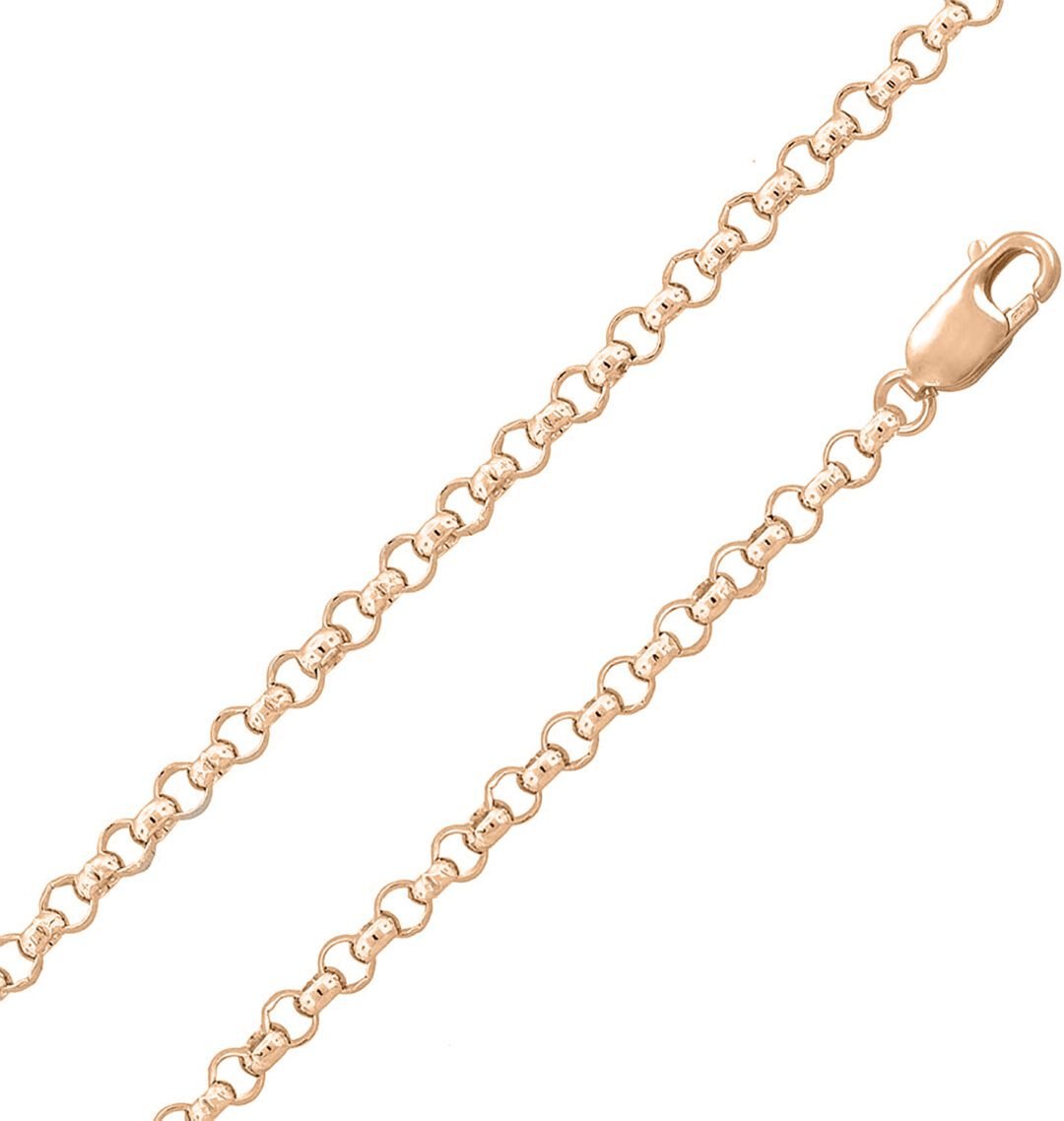 14ct rose gold chain - rolo