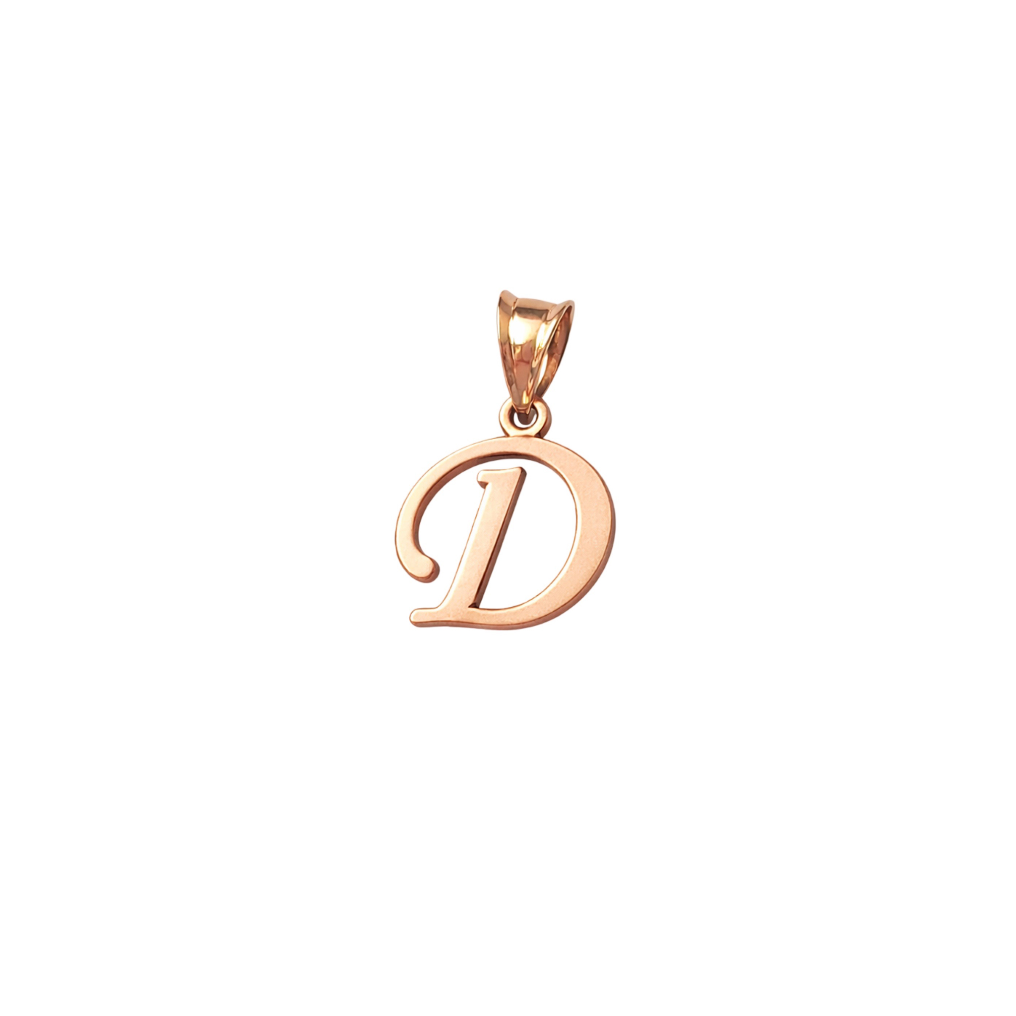 14ct Rose Gold Pendant - Initial D