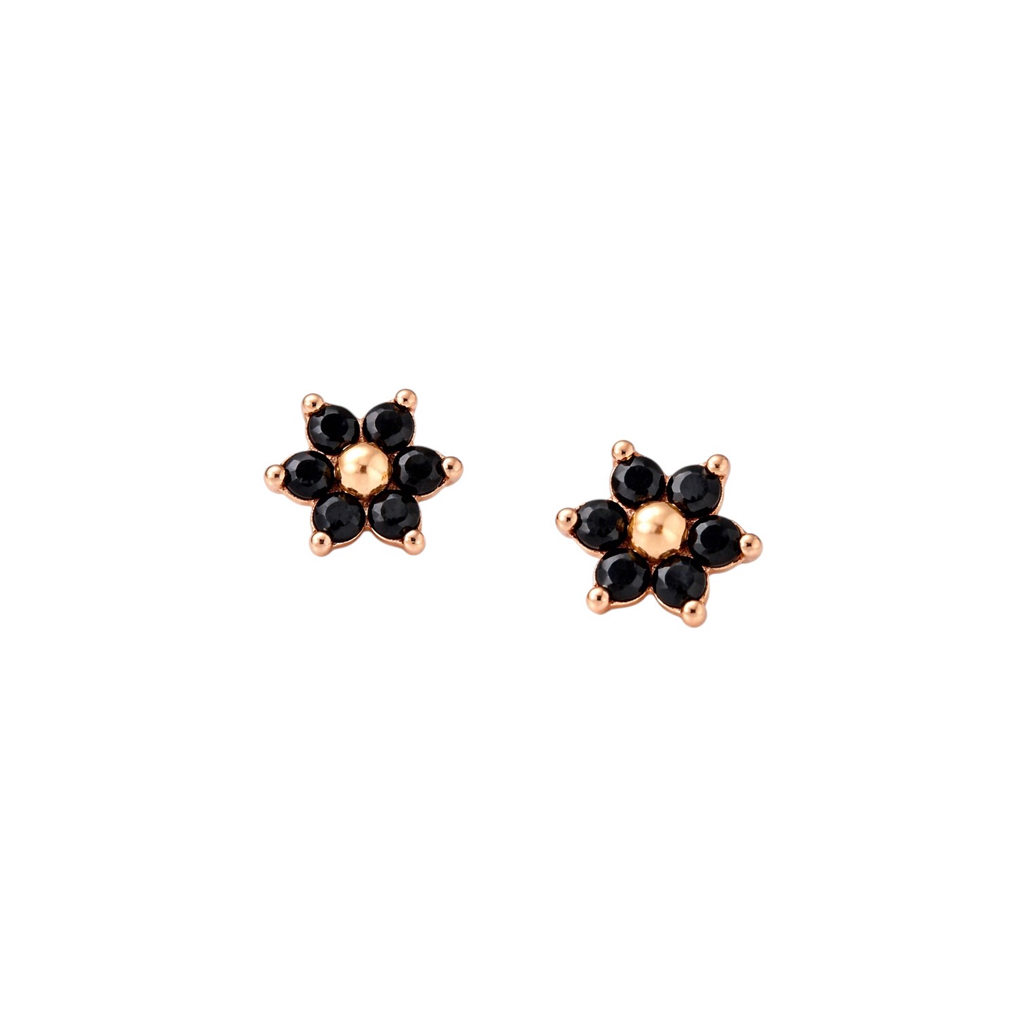 Rose Gold Stud Earring With Cubic Zirconia