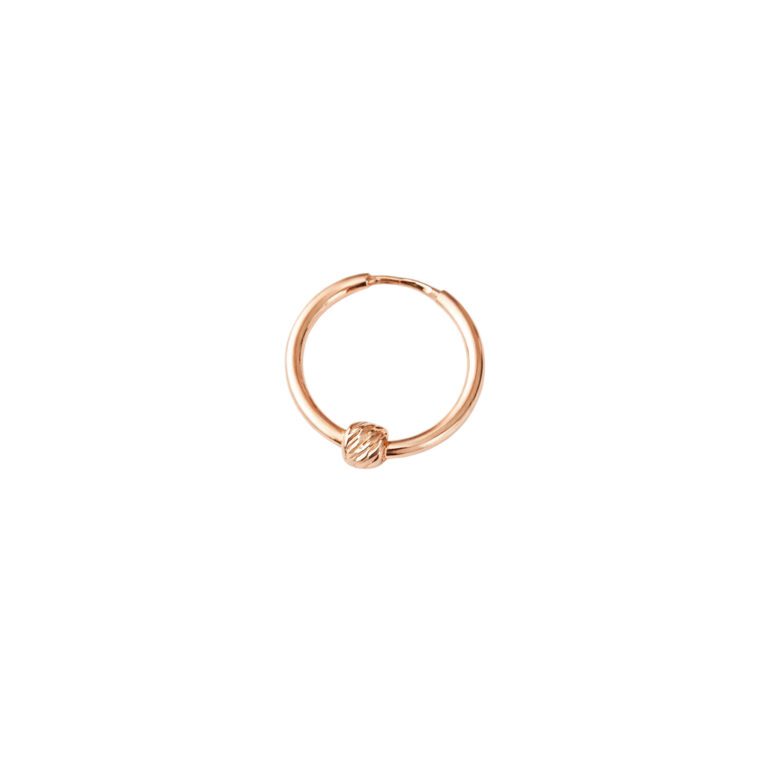 Auksinis Auskaras Rinkutė Su Graviruotu Karoliuku