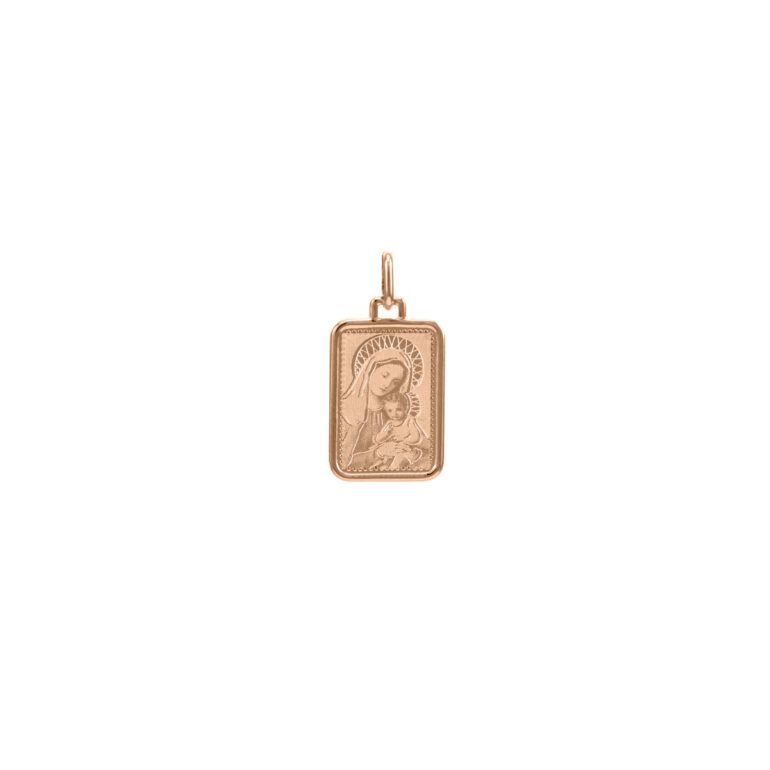 rose gold pendant - Saint Mary