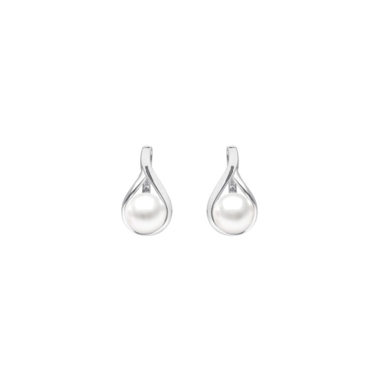 sterling silver earrings with pearls