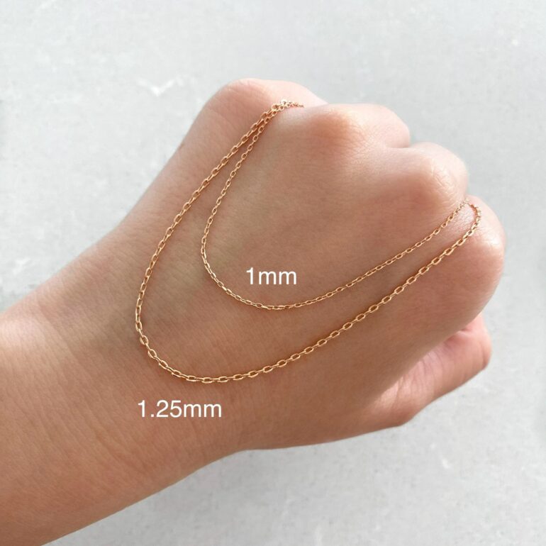 rose gold chain - cable