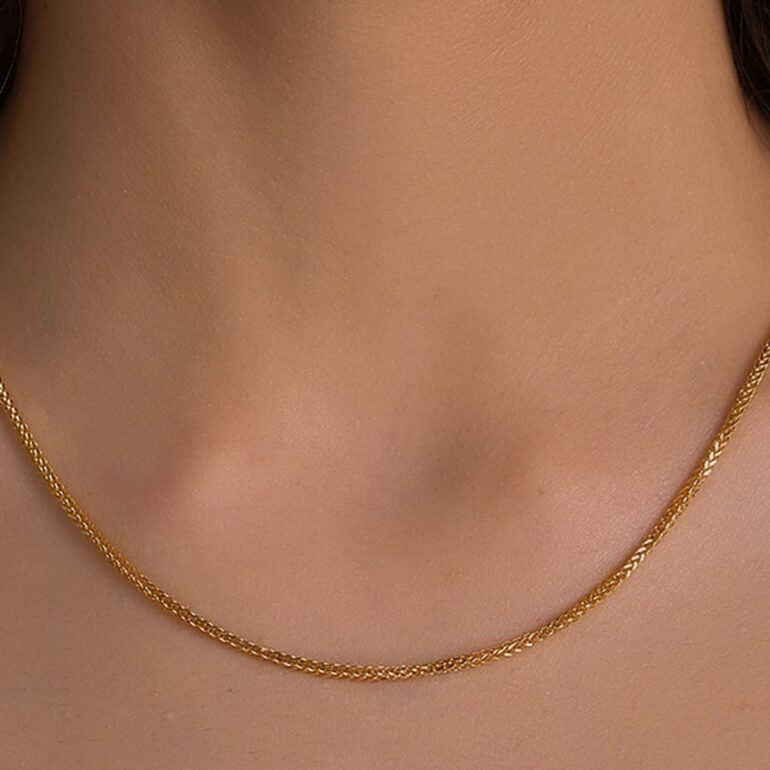 14ct rose gold chain "Spiker"