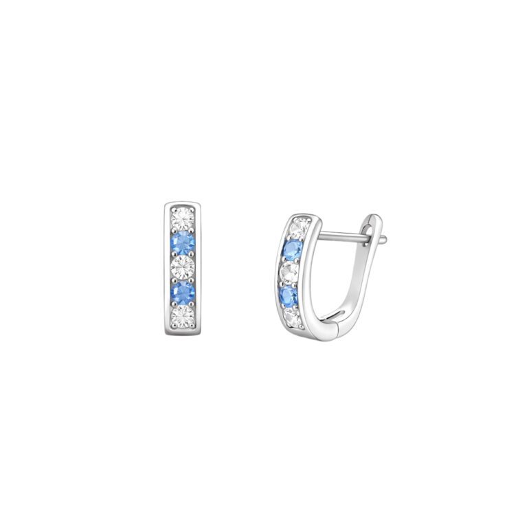 Sterling Silver Earrings With Cubic Zirconia