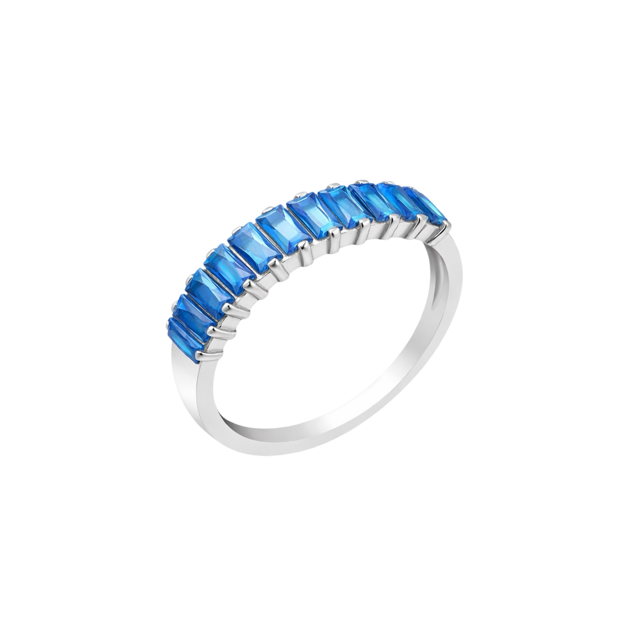 Sterling Silver Ring With Fianits