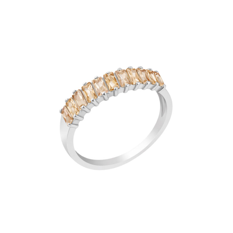 Sterling Silver Ring With Fianits