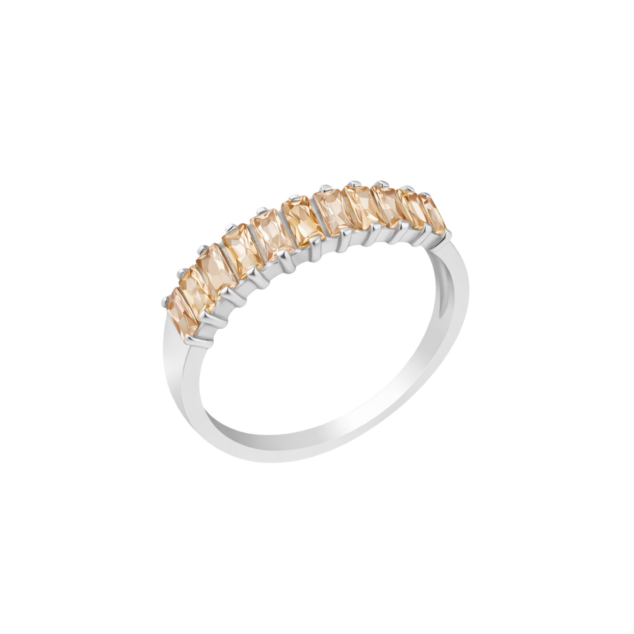 Sterling Silver Ring With Fianits