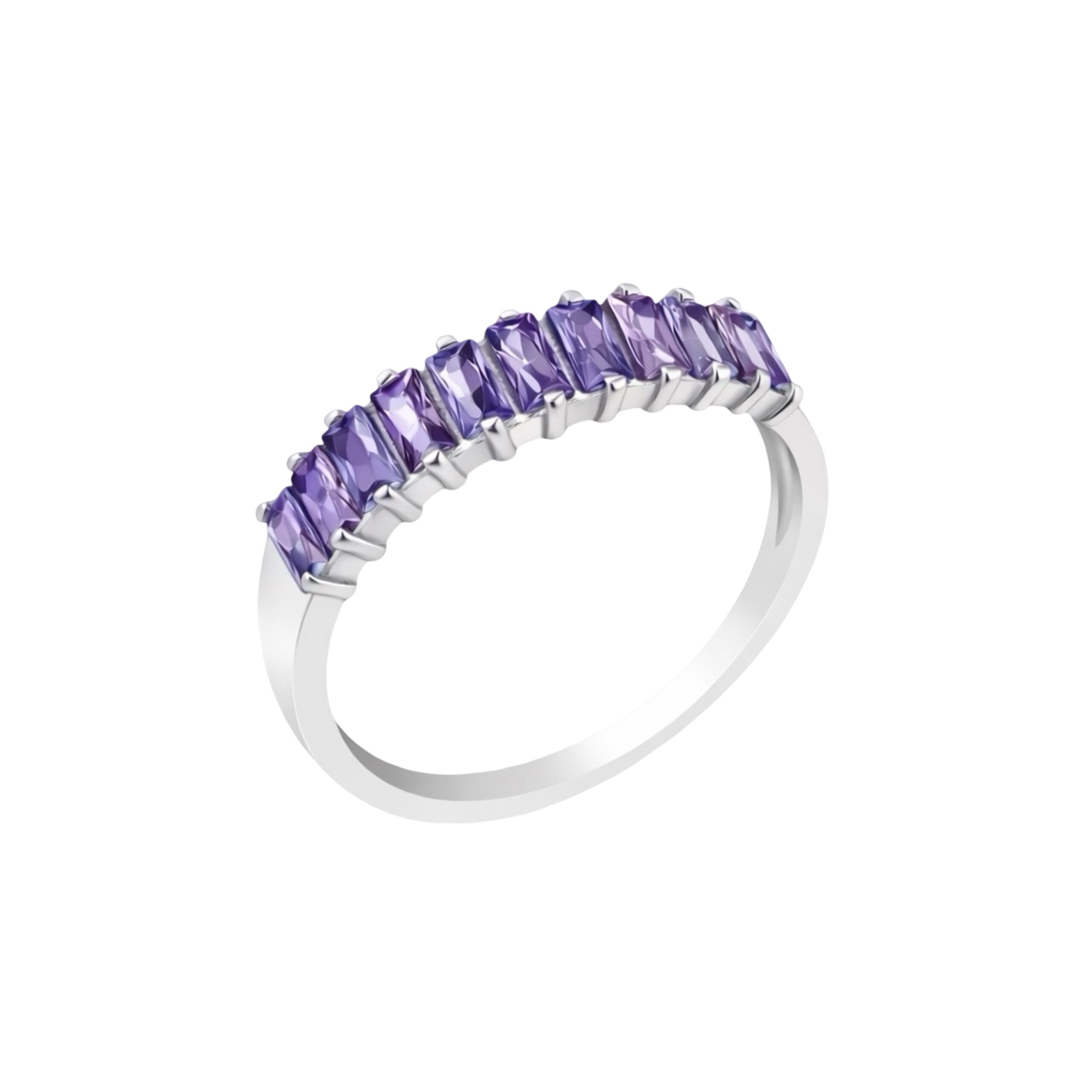 Sterling Silver Ring With Fianits