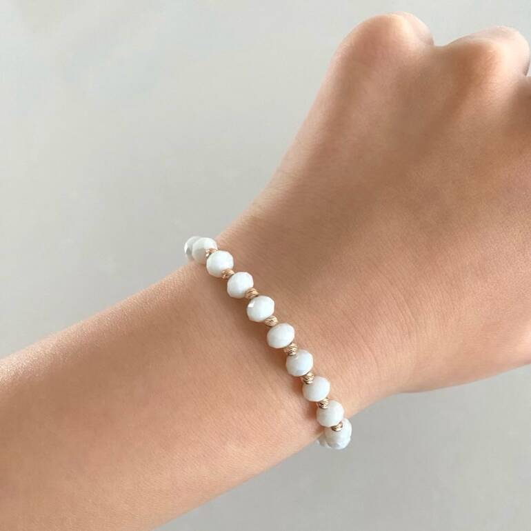 Bracelet With Golden Beads