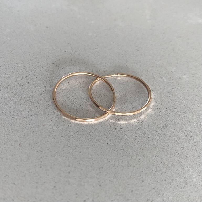 Rose Gold Hoop Earrings