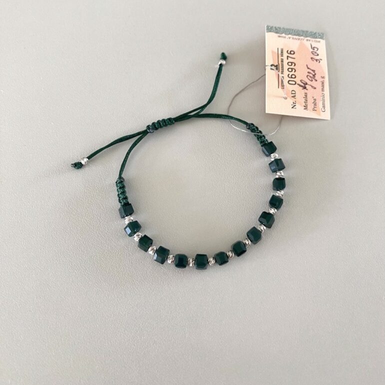 Sterling silver bracelet with beads