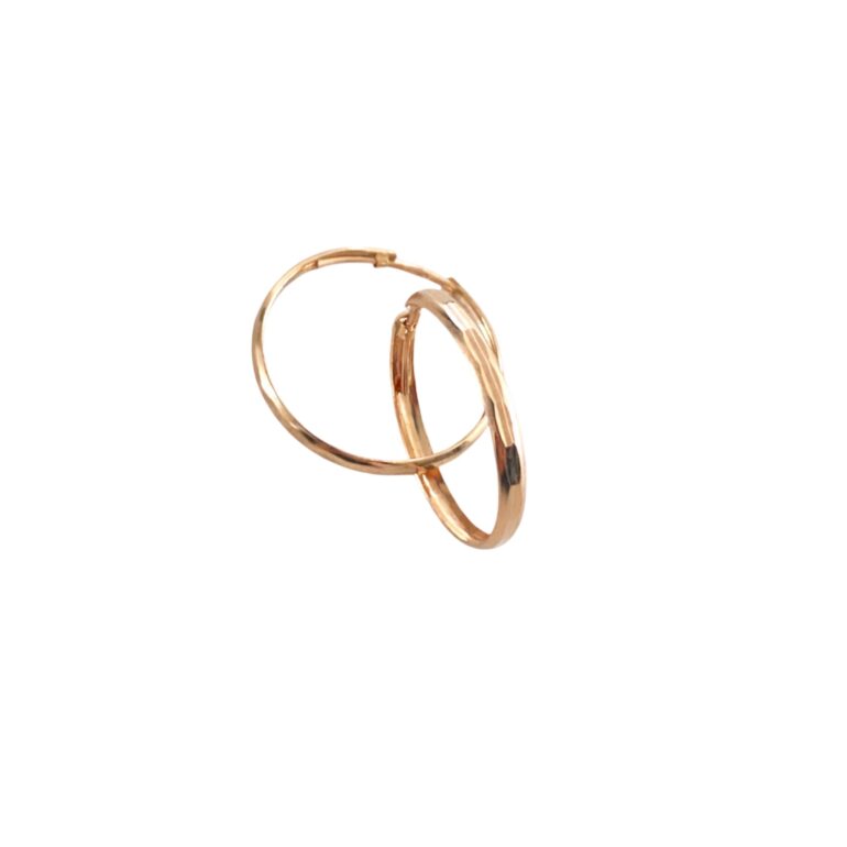 Rose Gold Hoop Earrings