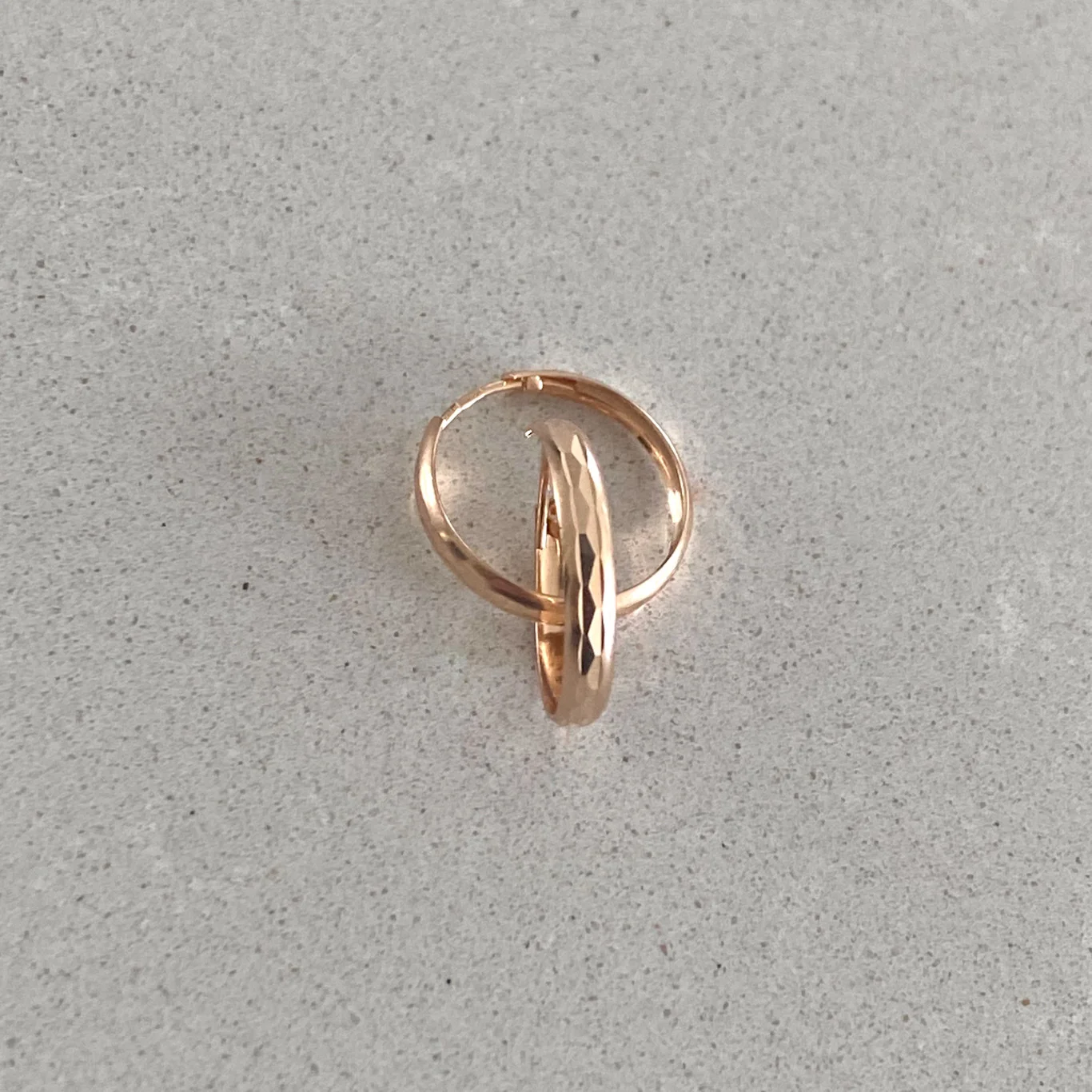Rose Gold Hoop Earrings