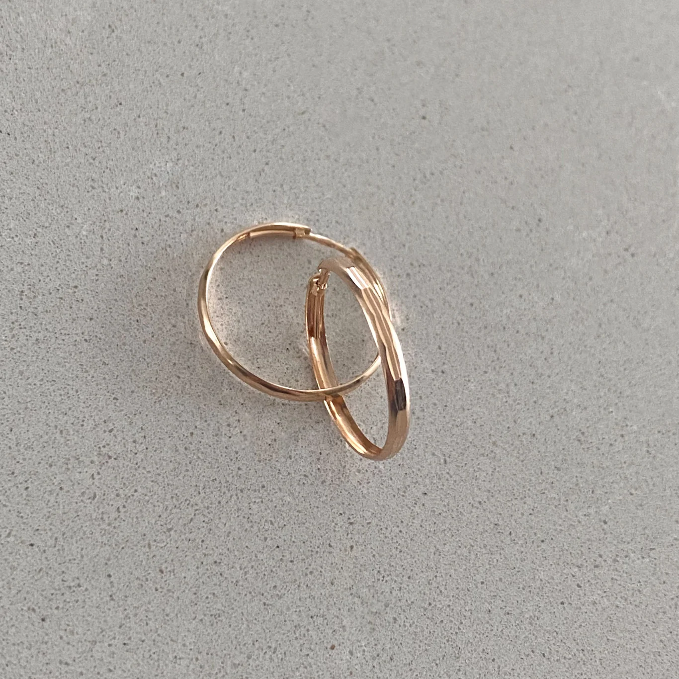 Rose Gold Hoop Earrings