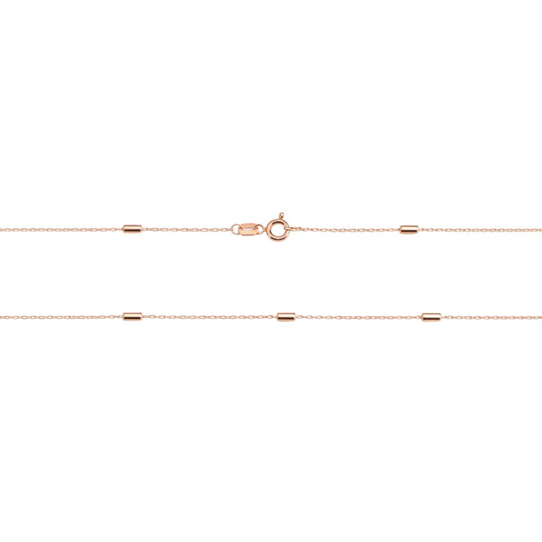 Auksinė Grandinėlė Su Karoliukais