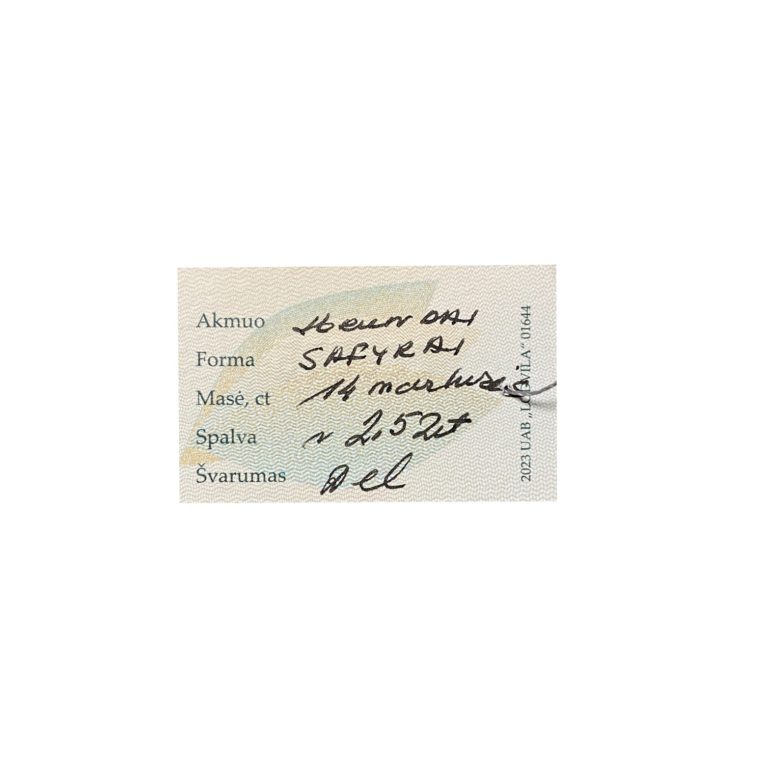 Sterling Silver Ring With Sapphires