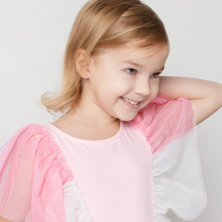 Vaikiškos sidabrinės rinkutės su cirkoniais