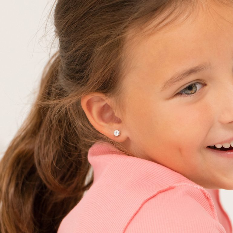 Sterling silver stud earrings for kids