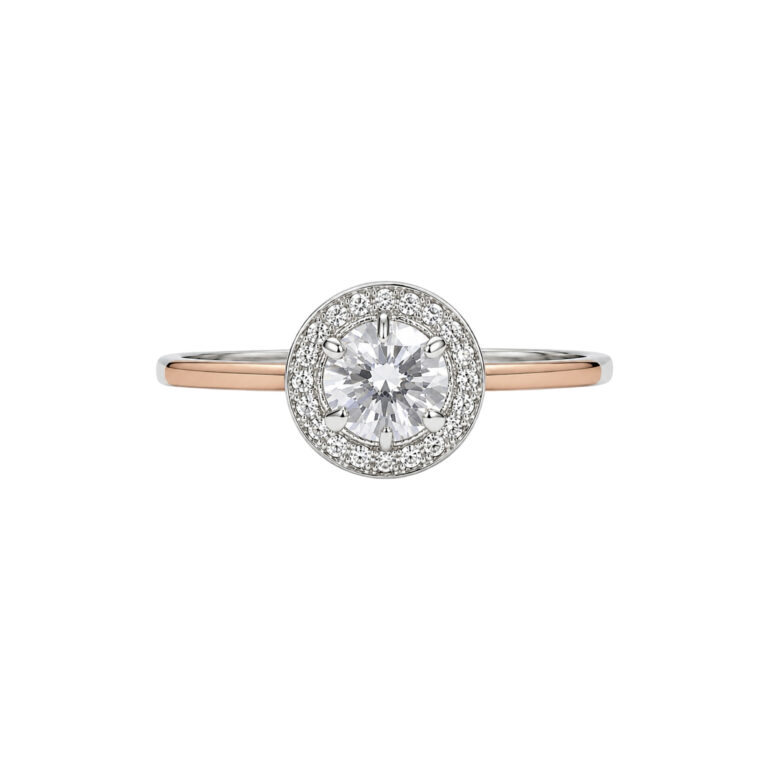 Gold Plated sterling Silver Ring With Fianits