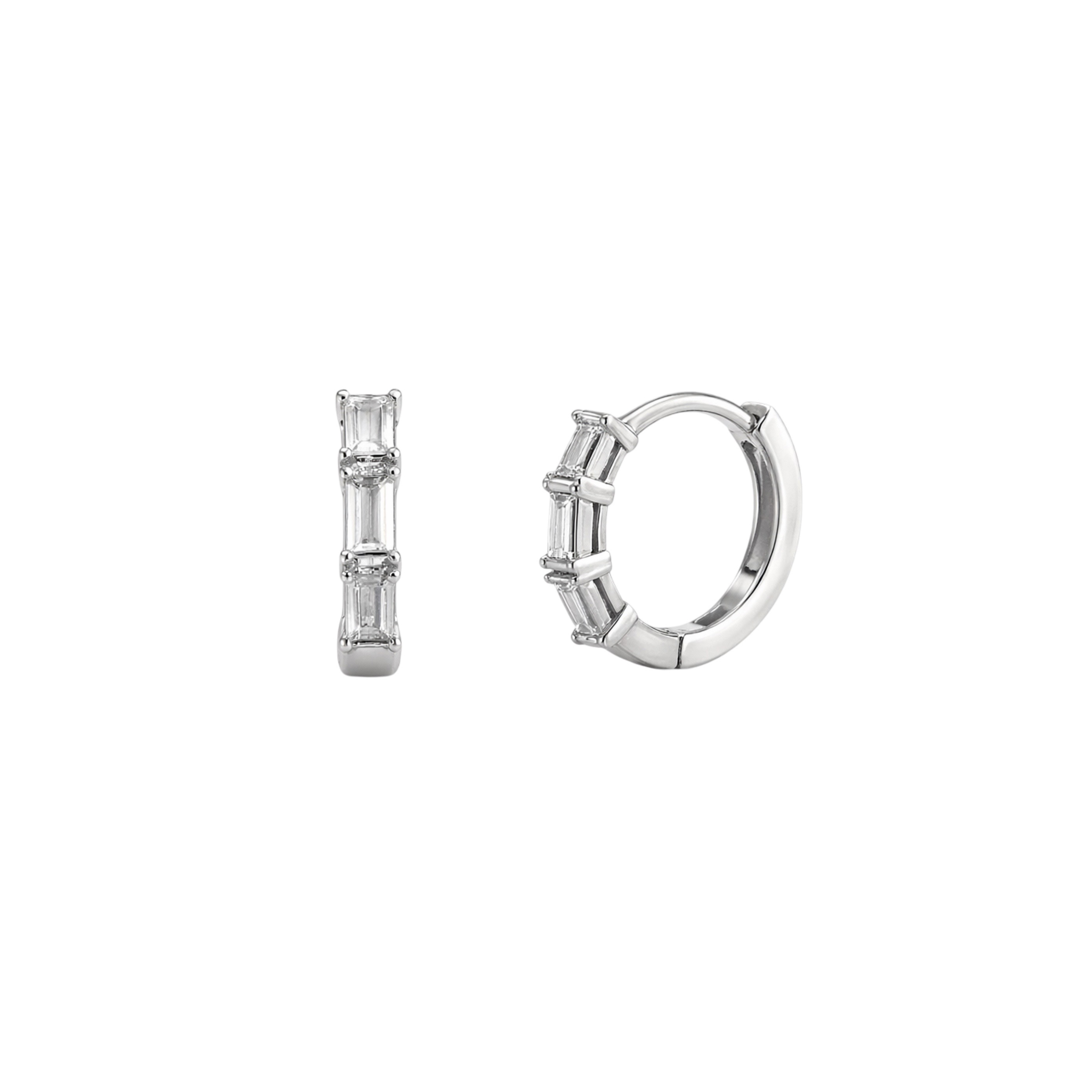 Sidabrinės Rinkutės Su Cirkoniais