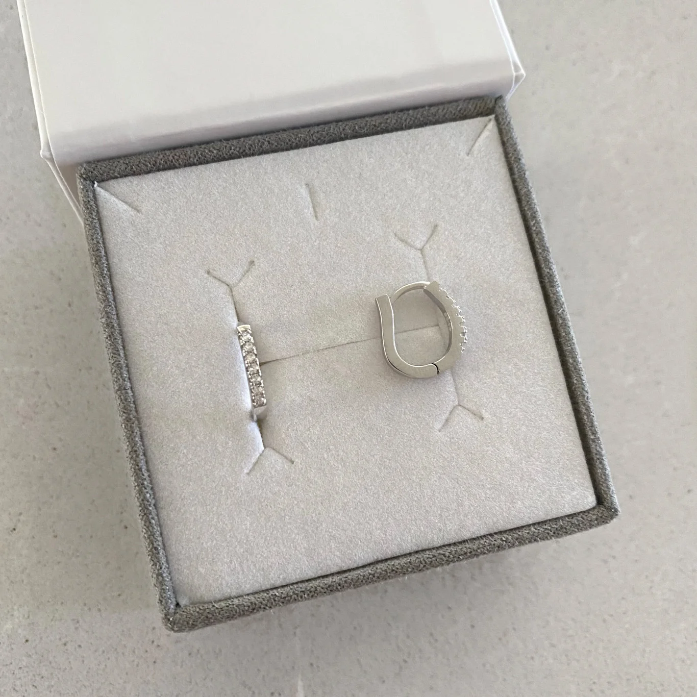 Sidabriniai Auskarai Su Cirkoniais