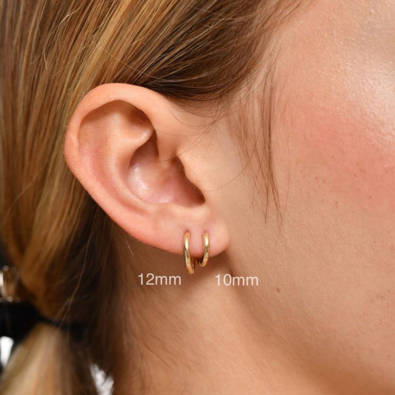 Yellow Gold Hoop Earrings