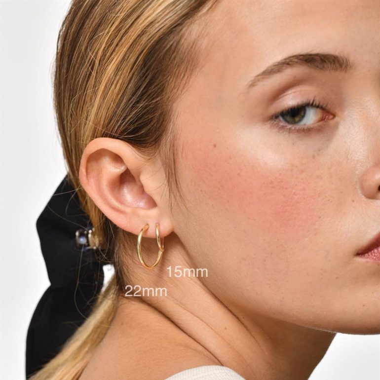 Yellow Gold Hoop Earrings