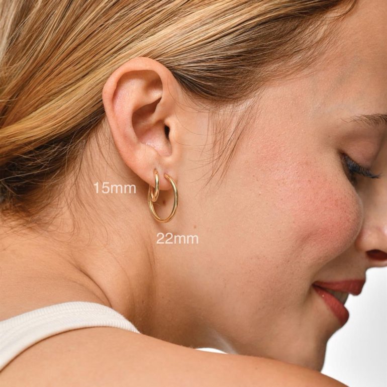 Yellow Gold Hoop Earrings