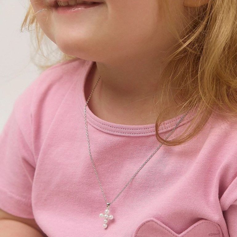 Sterling silver cross necklace