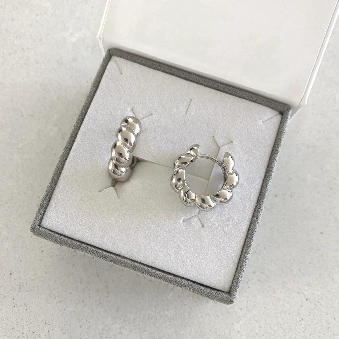 Sidabriniai Auskarai - Rinkutės