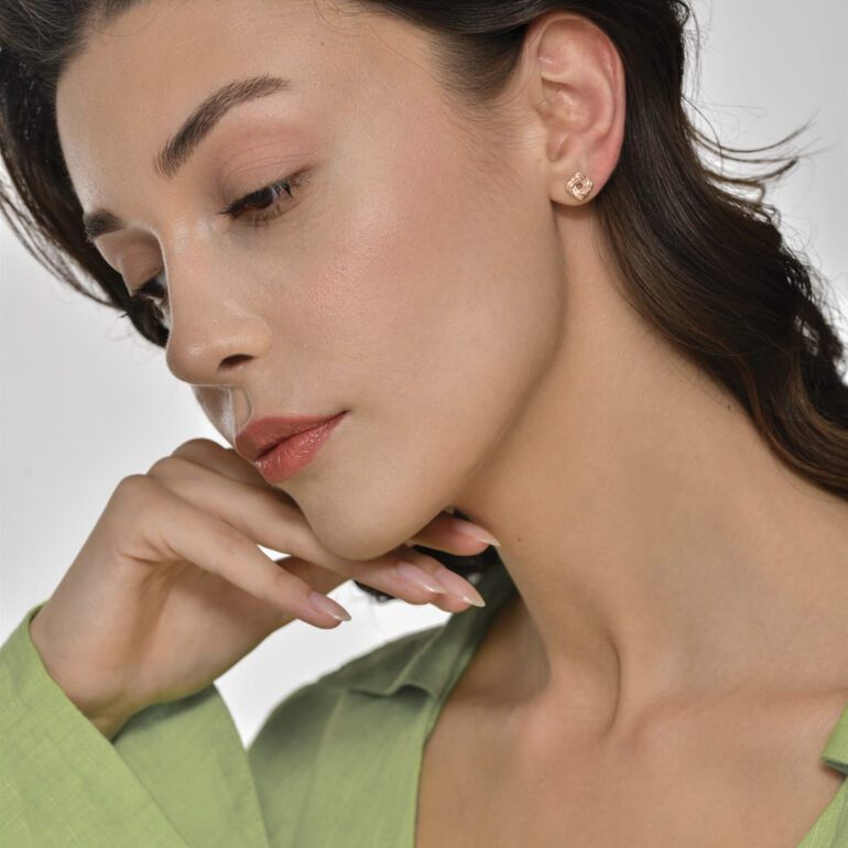 Rose Gold Stud Earrings