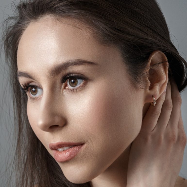 Auksinės rinkutės su cirkoniais