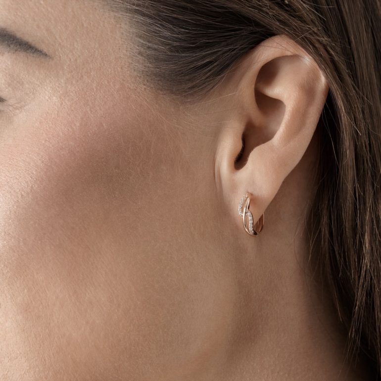 auksinės rinkutės su cirkoniais