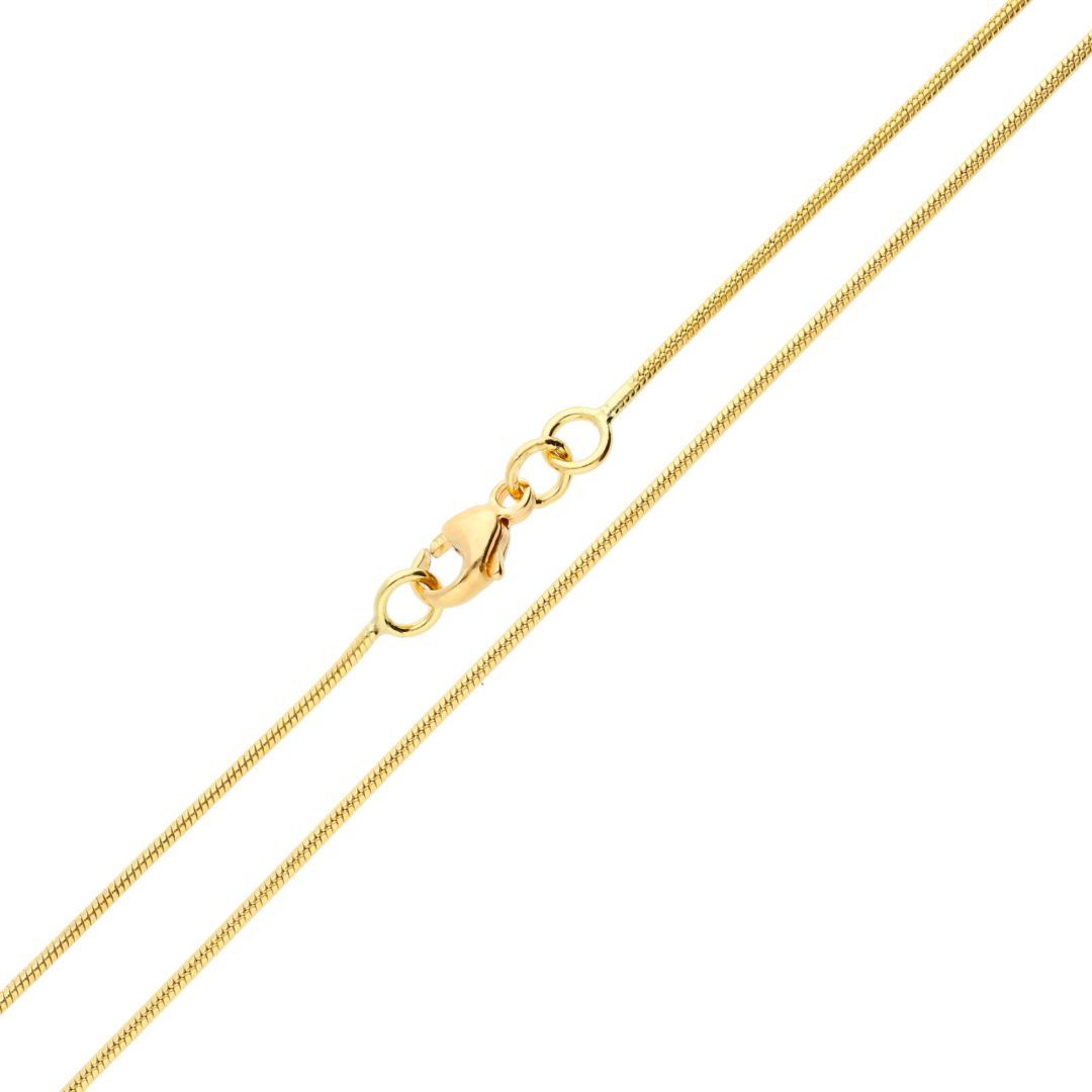 Yellow gold snake chain