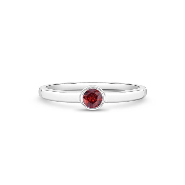 Sterling silver kids ring with cubic zirconia