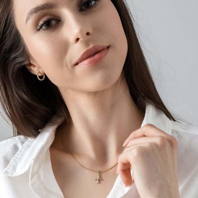 Auksinis pakabukas - lėktuvas