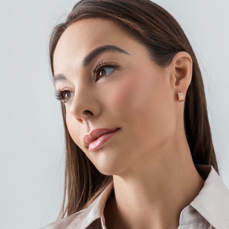 auksiniai auskarai rinkutės