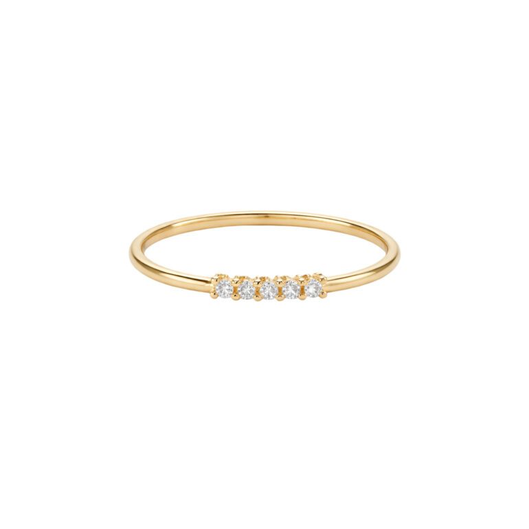 Yellow Gold Ring With Diamonds