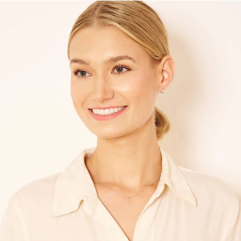 Sterling Silver Necklace - Initial U