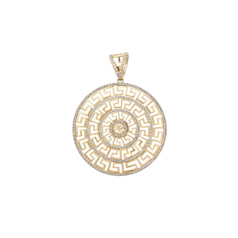 Rose Gold Pendant With Cubic Zirconia